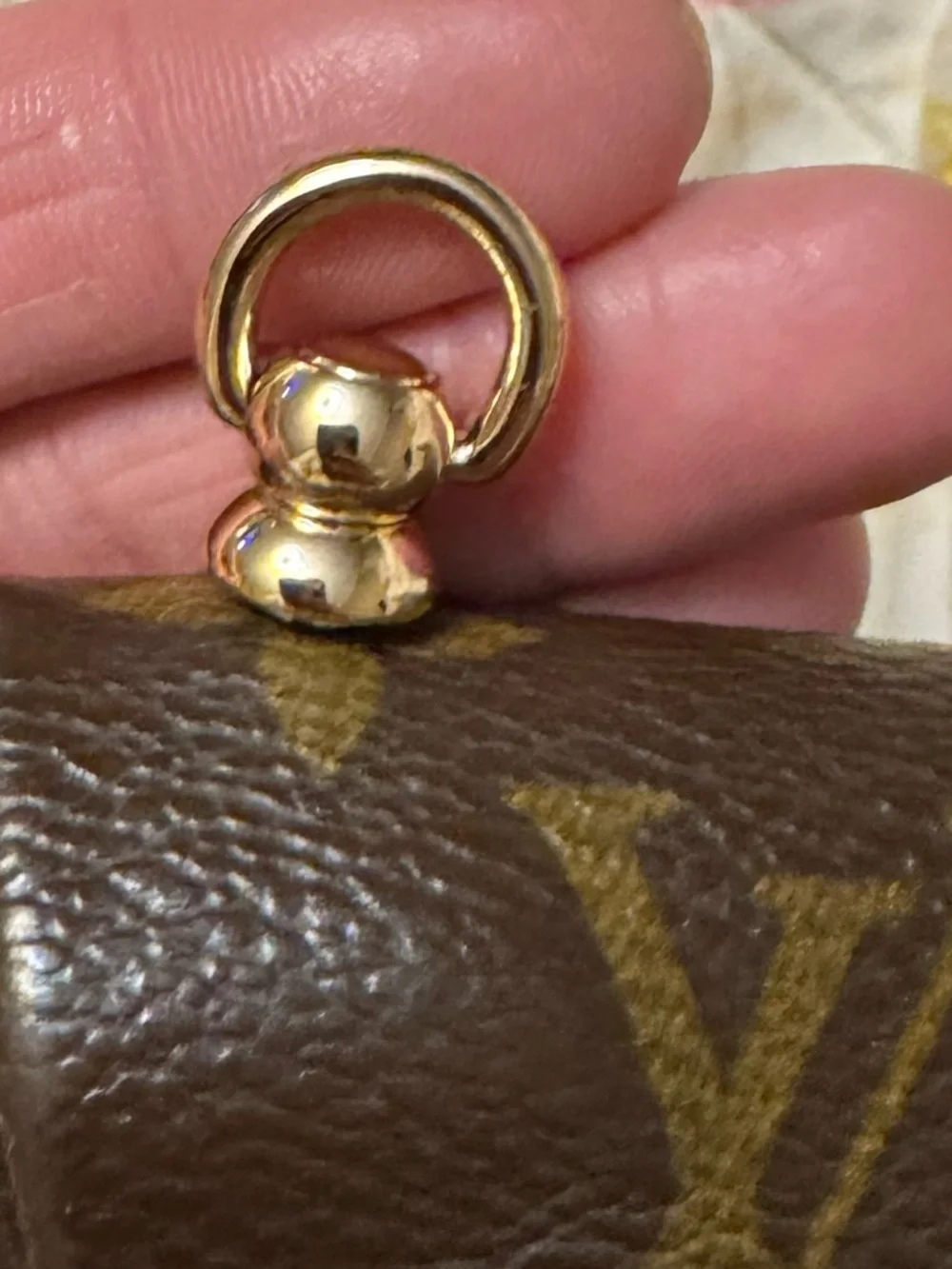 Louis Vuitton Monogram Clutch Vintage LV Pochette Bag No Strap - Picture 9 of 10